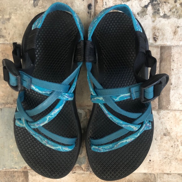 Chaco Womens Sandals size 5 Double Strappy No Toe Standard Width Vibram Sole - Picture 7 of 7